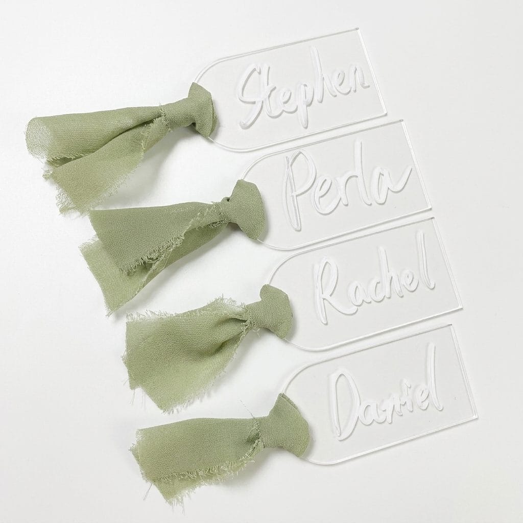 Acrylic Wedding Place Cards (10pcs)