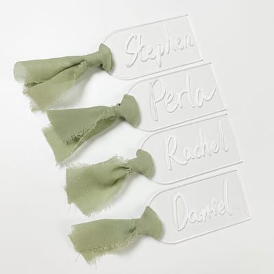 Acrylic Wedding Place Cards (10pcs)