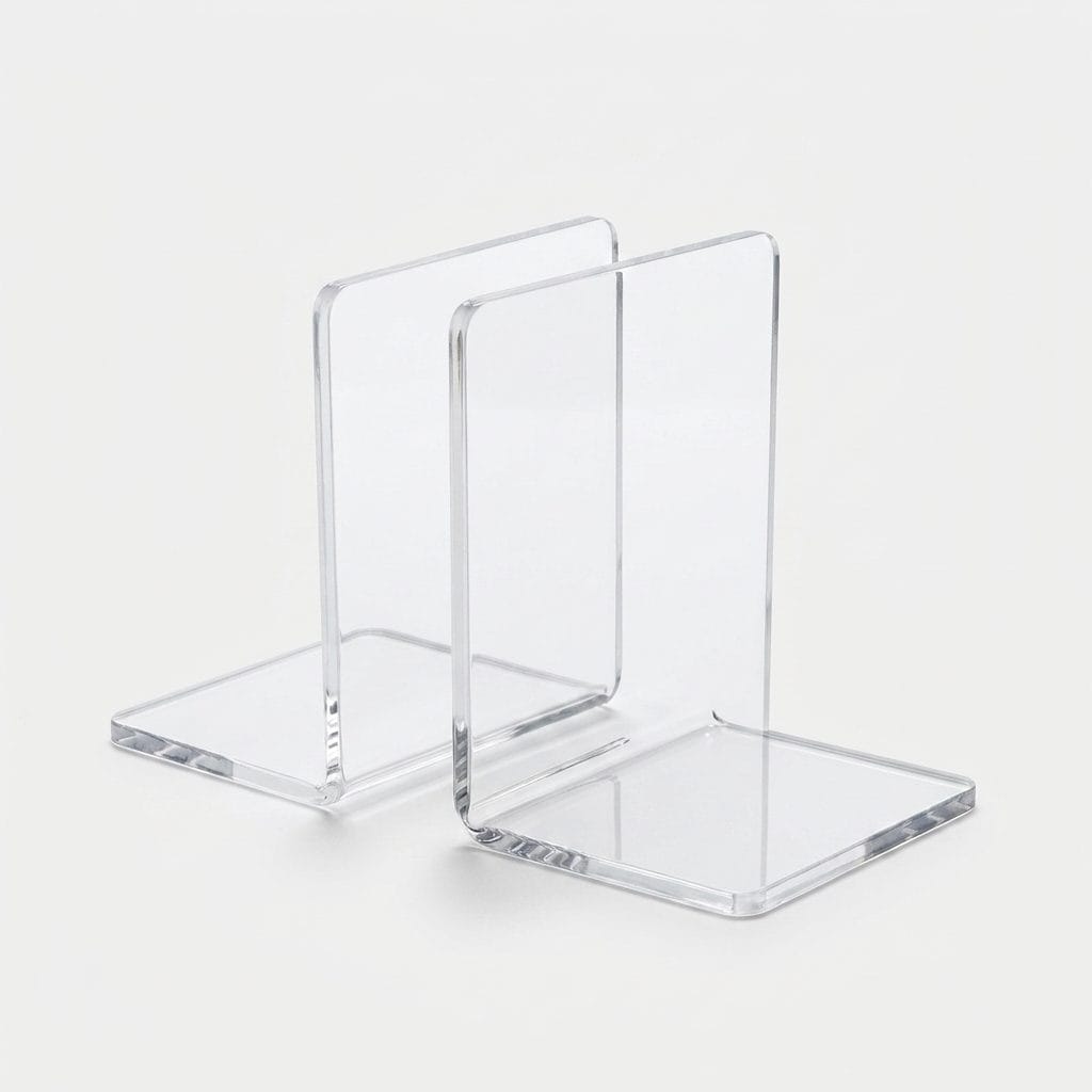 Acrylic L-Shaped Bookends (Pair)