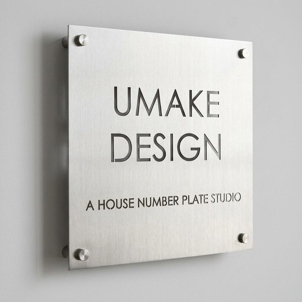 304 Stainless Steel Cut Out Signage — studio cover