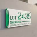 3D Layered Acrylic House Number Plate view 2