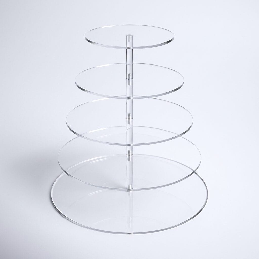 4-Tier Acrylic Round Cake Stand