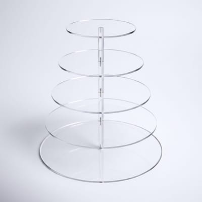 4-Tier Acrylic Round Cake Stand