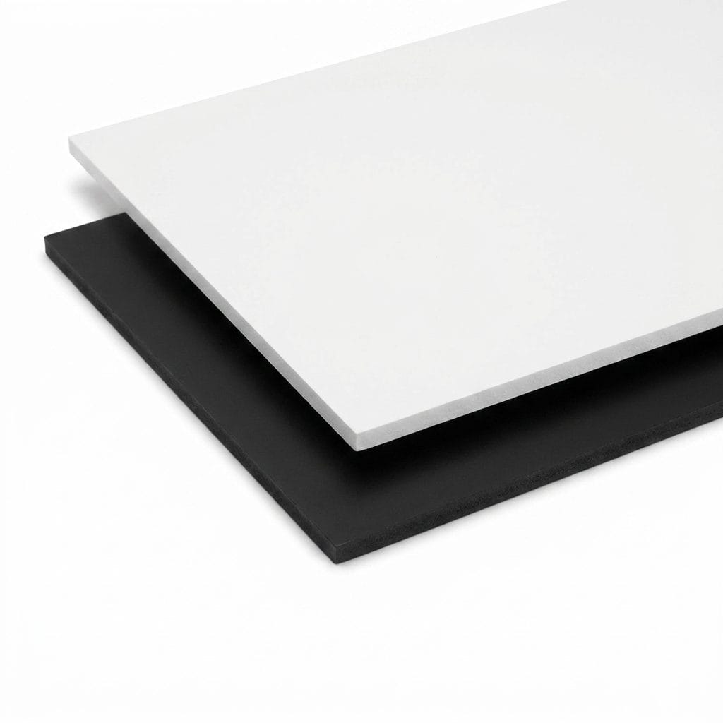5mm PVC Foam Board Sheet | Waterproof White & Black (Custom Cut)