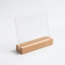 Acrylic Photo Frame with Wood Stand view 1