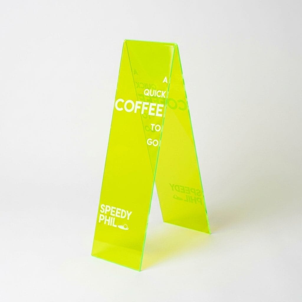 A-Frame Acrylic Sign