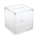 Acrylic Collection Box (For Donation or collect tickets or collect feedback) with custom size view 1