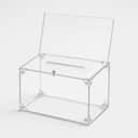 Acrylic Donation Box with Lock view 1