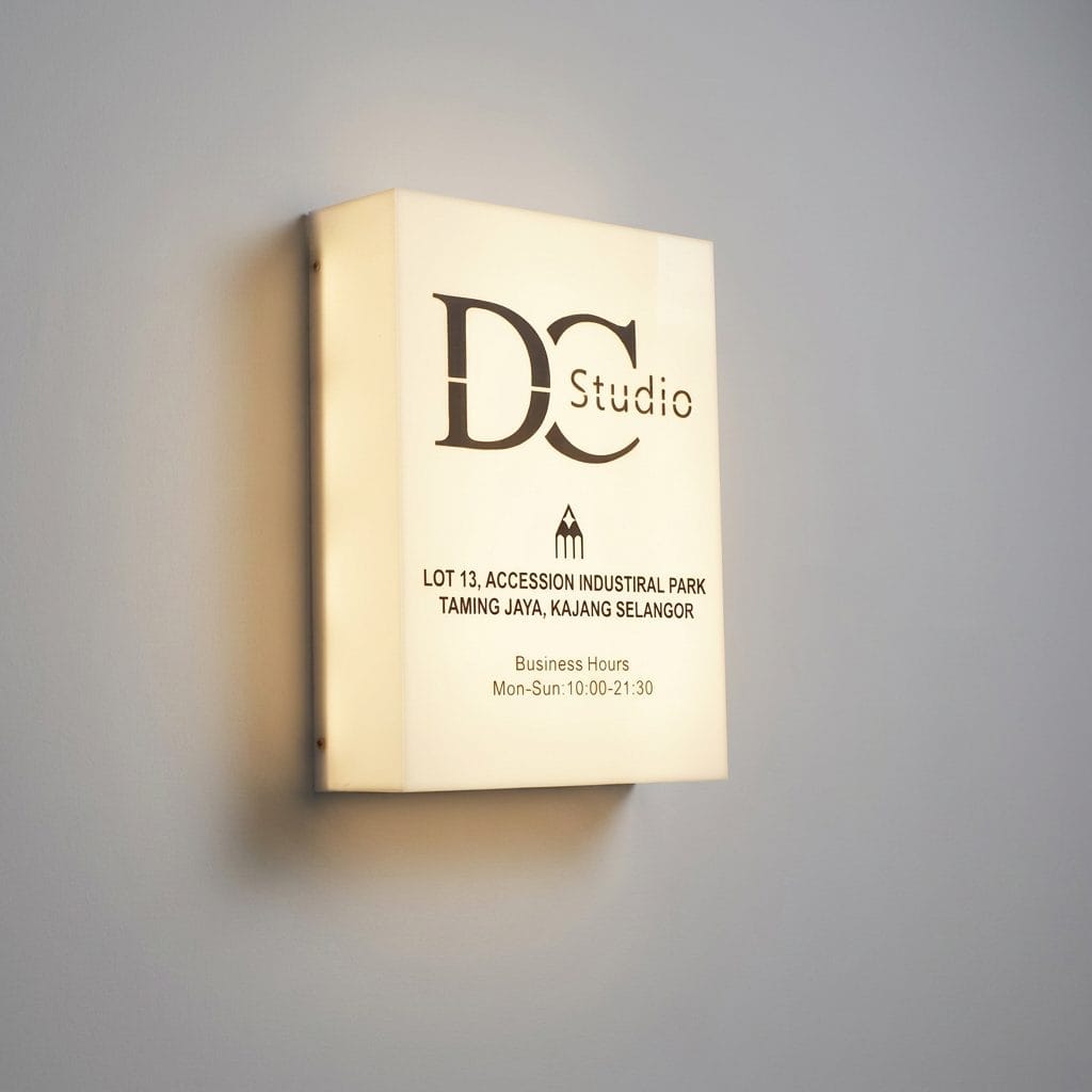 Acrylic LED Light Box & Backlit Signboard | Illuminated Shop Sign