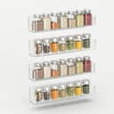Clear Acrylic Spice Rack | Kitchen Seasoning Storage Holder (Rak Rempah Dapur) view 1