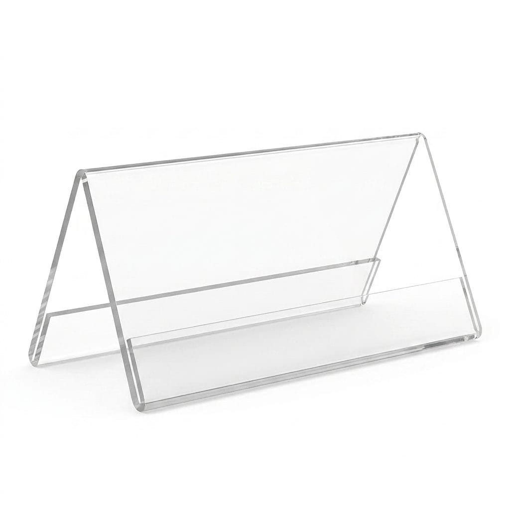 Acrylic V Shape Stand / A Shape Paper Stand (for name & position display)