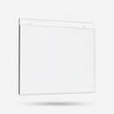 Acrylic Wall-Mounted Sign Holder Picture Frame | A3 A4 A5 Portrait & Landscape (with Screws) view 1