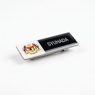 Epoxy Name Tag with Jata Logo (75x25mm)