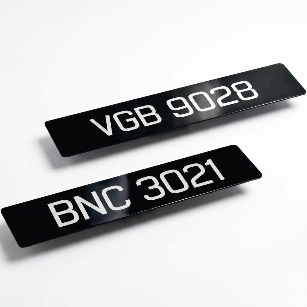 2D Mirror-Effect Car Number Plate (Plate Tanam Dalam) | Custom Nombor Plat Kereta — studio cover