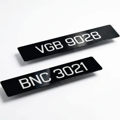 2D Mirror-Effect Car Number Plate (Plate Tanam Dalam) | Custom Nombor Plat Kereta