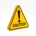 Acrylic Caution & Warning Sign view 1