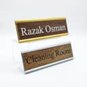 Acrylic & Aluminium Office Name Plate (Changeable) view 1
