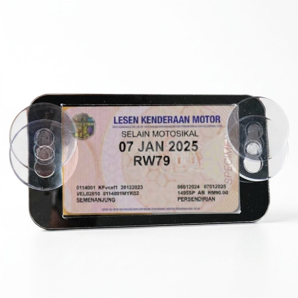 Compact Road Tax Holder (Kids-Safe, No Sharp Edges)