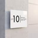 Contemporary Modern House Number Sign Printed Address Signage - tanda rumah custom- 门牌定制商用家用 view 2