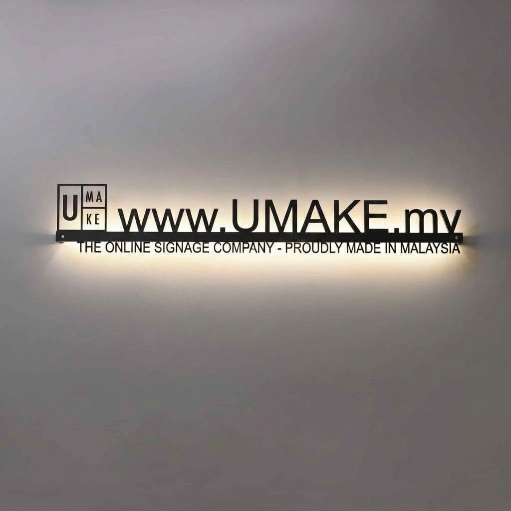 Custom Metal Logo Signage (LED / Non-LED) | Company & Office Wall Signboard