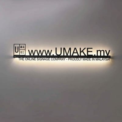Custom Metal Logo Signage (LED / Non-LED) | Company & Office Wall Signboard