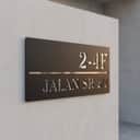 Custom Modern Acrylic House Number Plate view 2