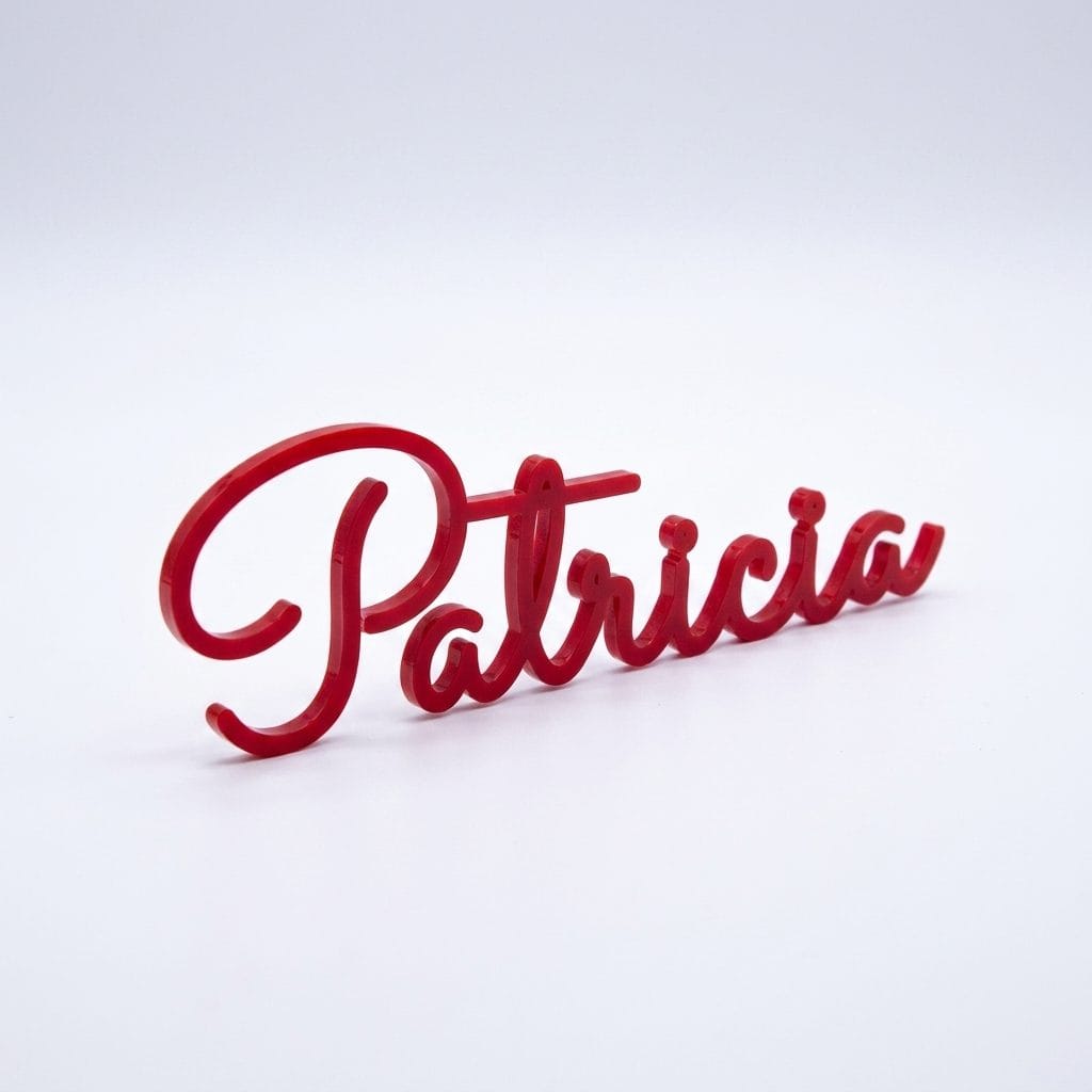 Acrylic Cut-Out Name Tag (Wedding / Party)