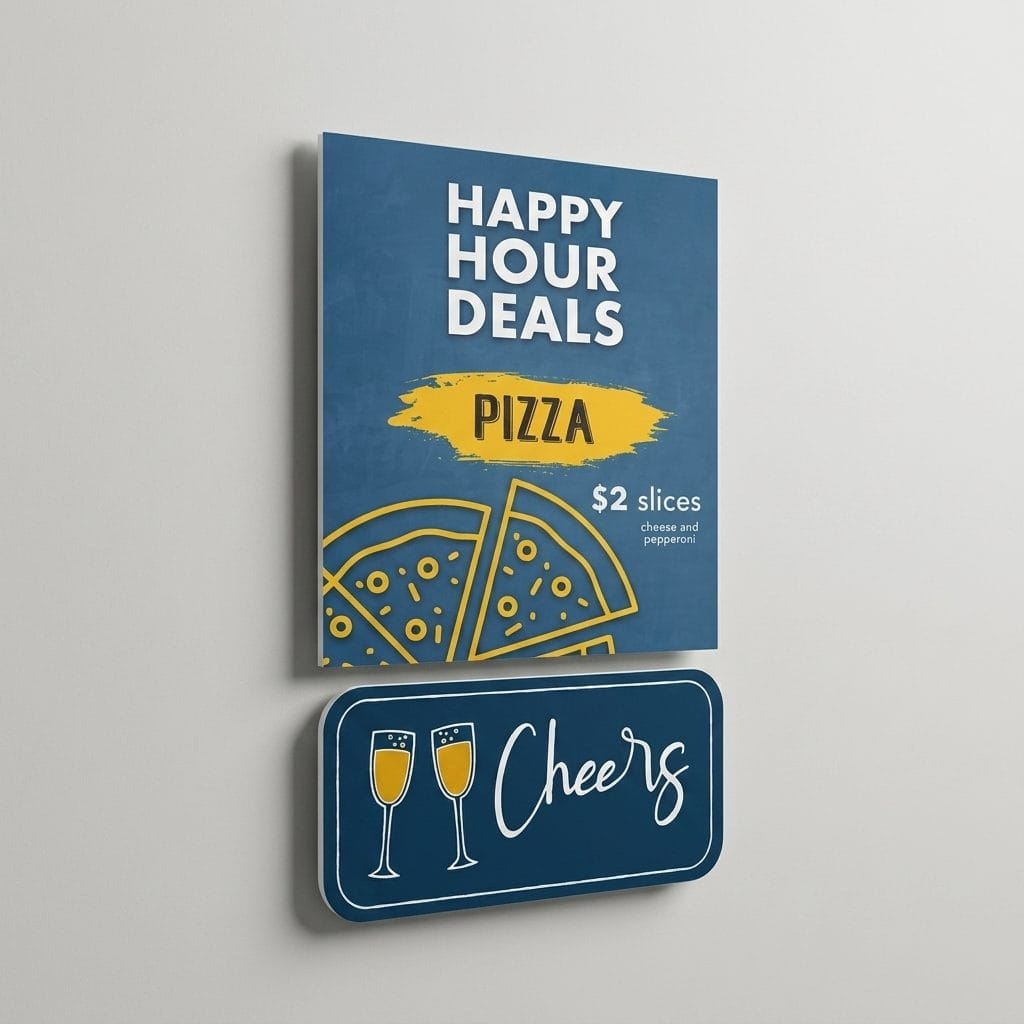 Custom PVC Direct Printed Signage (with/without surface lamination)