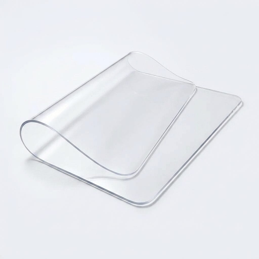 Custom Transparent PVC Table Mat | Foldable 2mm Table Protector (Baby-Safe, Alas Meja Plastik)