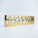Custom Crystal Acrylic Name Block view 1