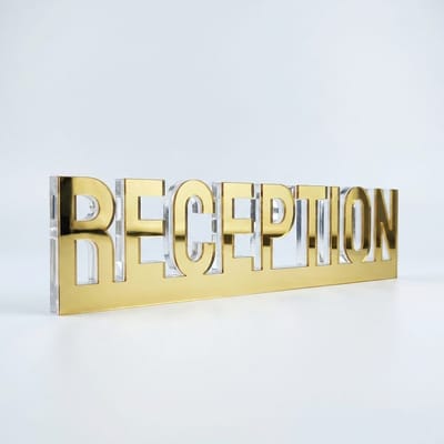Custom Crystal Acrylic Name Block