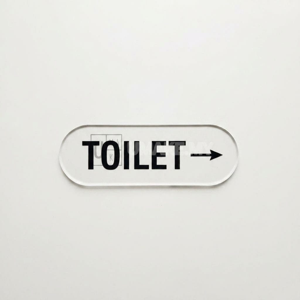 Toilet Direction Signage with Arrow