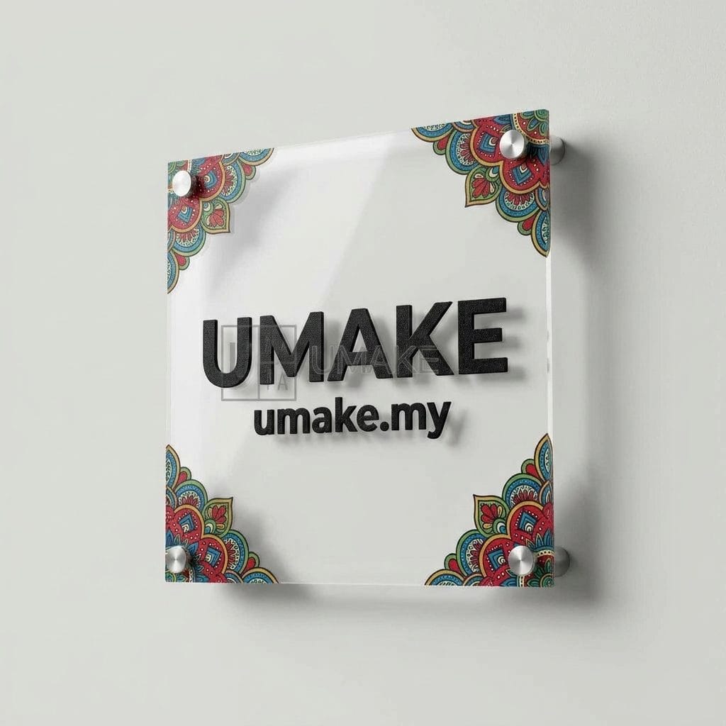 Direct UV Print Acrylic Signage — studio cover