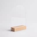 DIY Acrylic Table Number with Wooden Base view 1