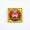 E-hailing Car Sticker (JPJ Certified Size) | Windscreen Sticker for Grab & inDrive Drivers view 1
