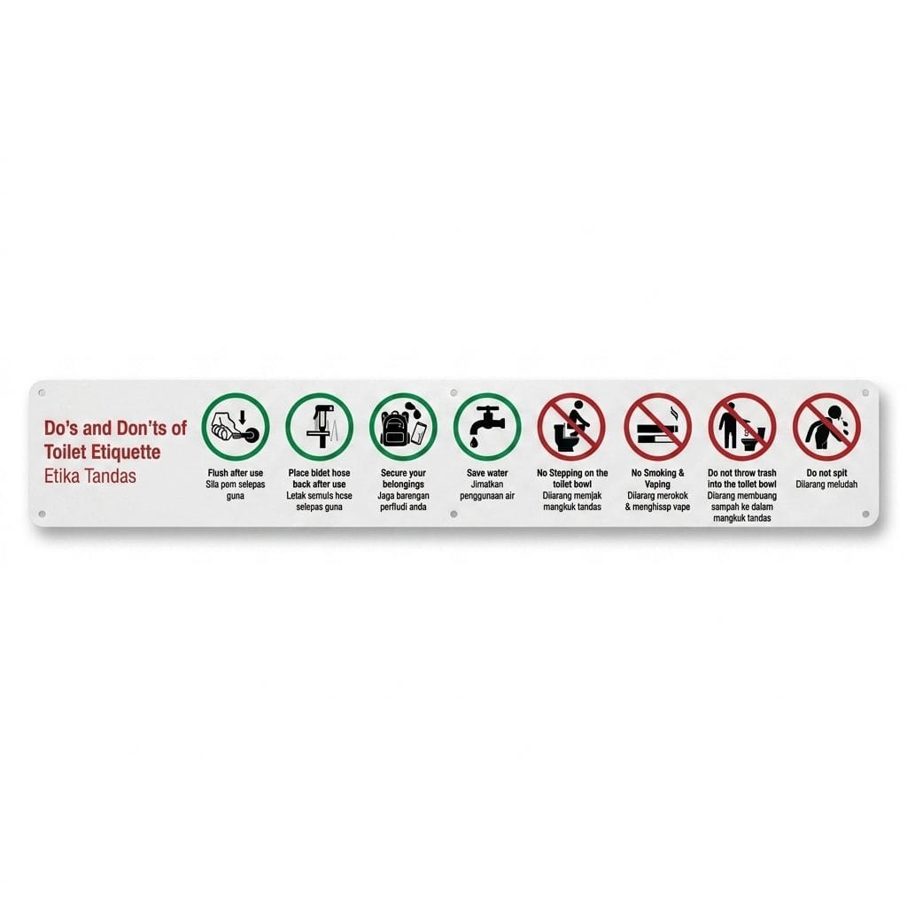Toilet Etiquette Sign
