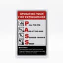 Fire Extinguisher PASS Instruction Sign | EG Steel Safety Signage (Cara Pakai Alat Pemadam Api) view 1