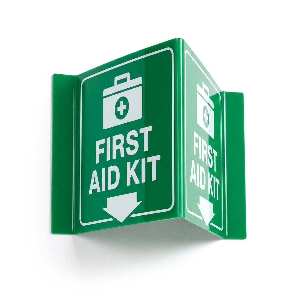 First Aid Projecting Sign (L-Shape / V-Shape)