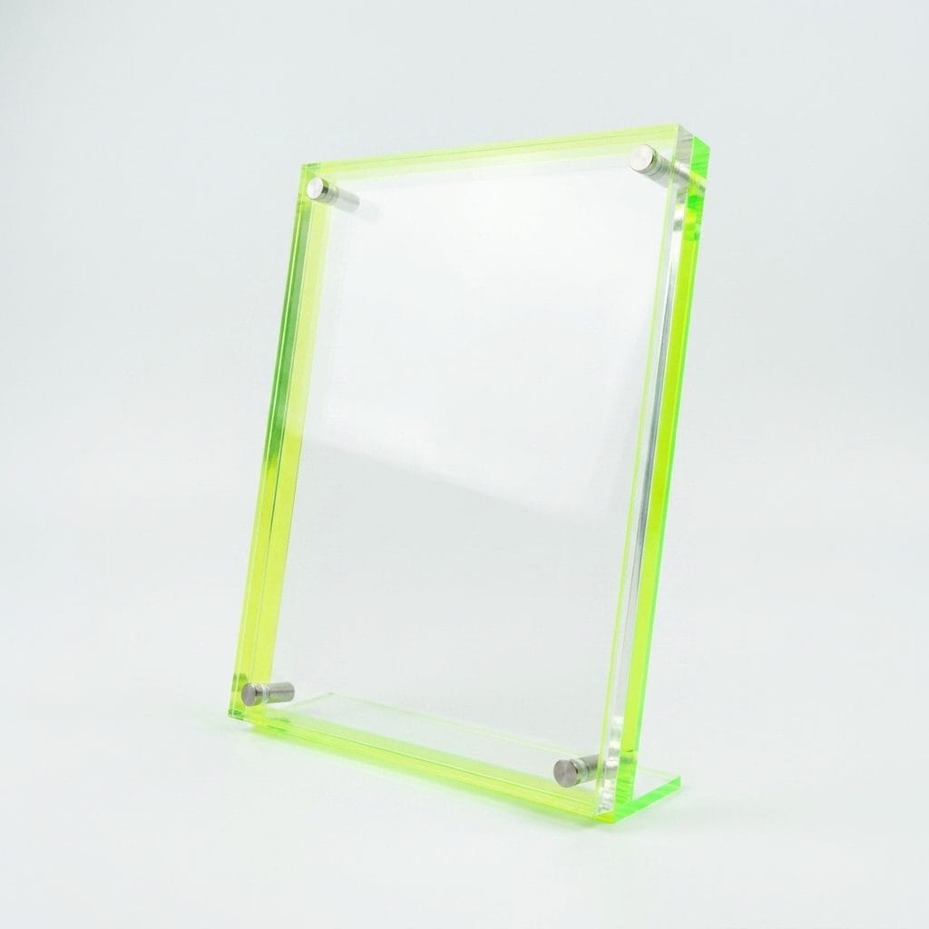 Floating Acrylic Photo Frame (Colourful)