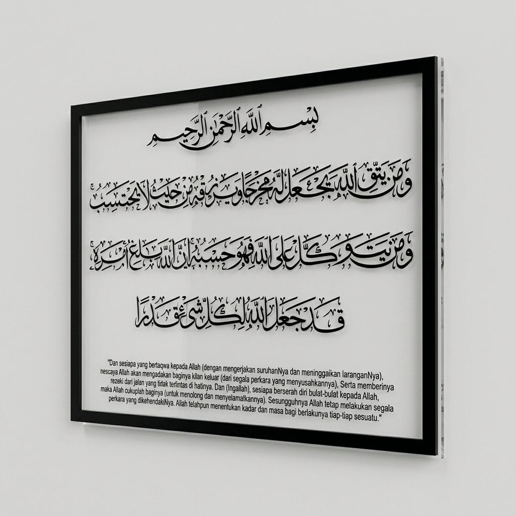 Ayat Seribu Dinar Acrylic Frame