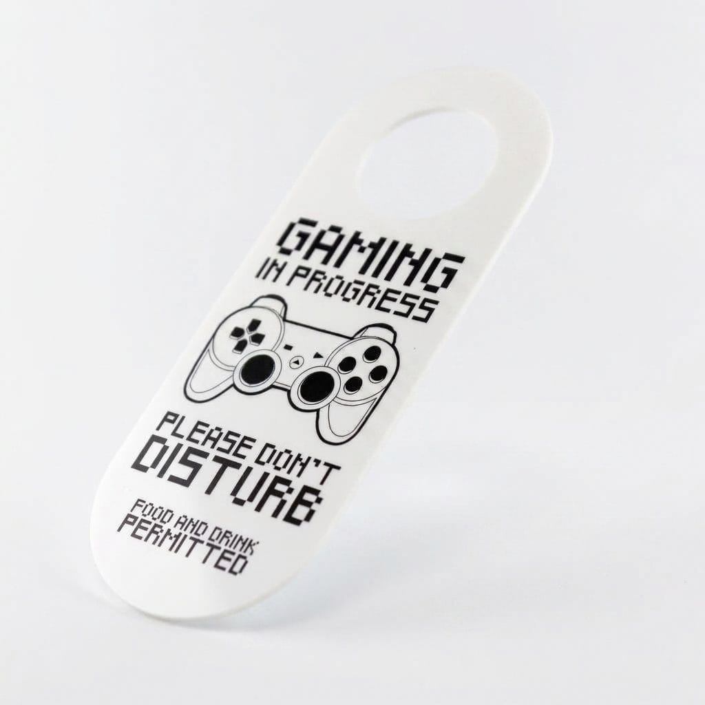 Gaming Do Not Disturb Door Hanger