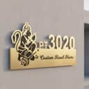Ganesha Stainless Steel House Number Plate view 2