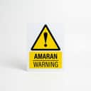 General Warning Sign (Amaran) | Caution Hazard Signage — 1.5mm PVC HIPS view 1
