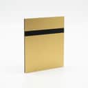 Gold / Black Double Colour Board 1.5mm (Laser Engraving) view 1