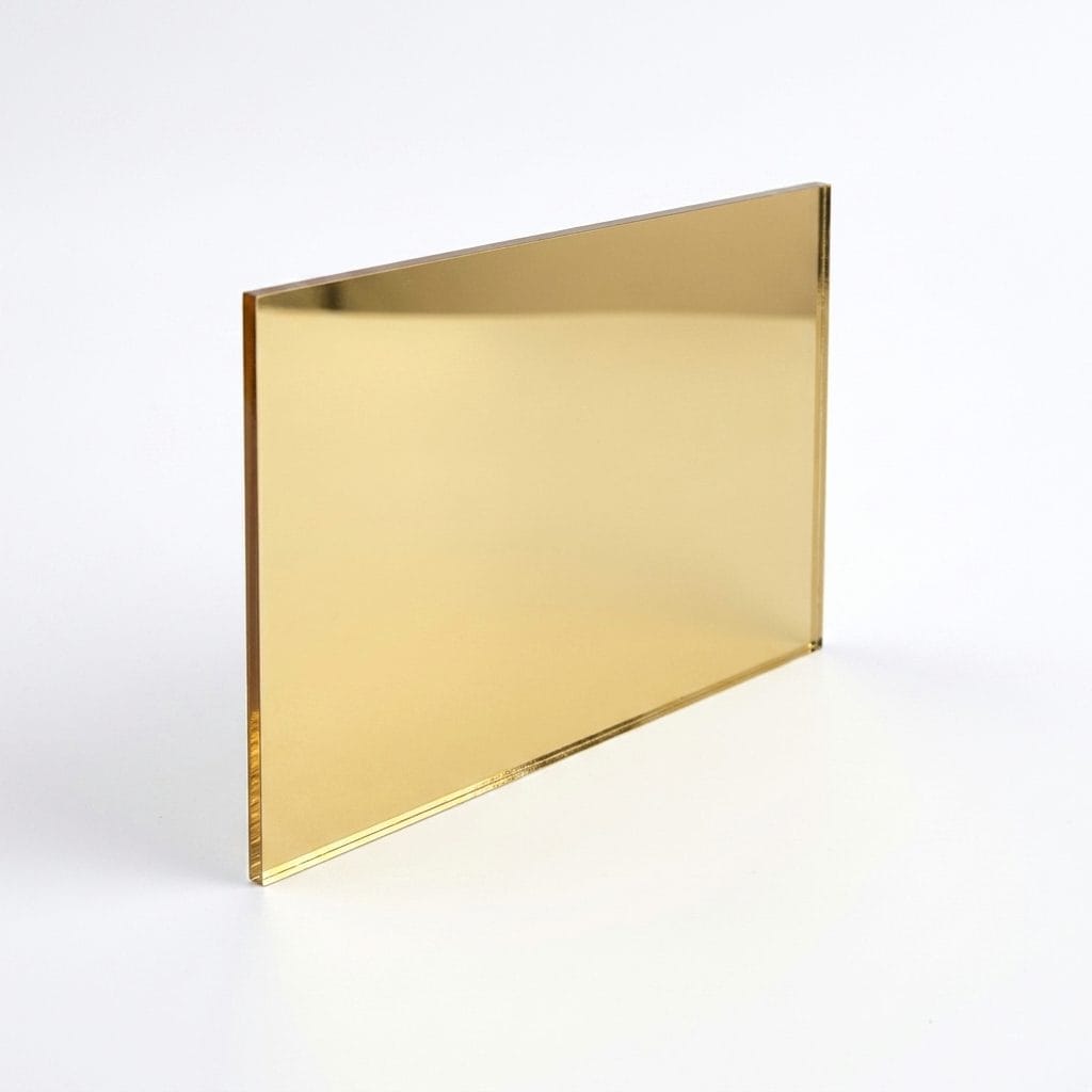 Gold Mirror Acrylic Sheet 2mm (Custom Cut)
