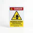 Danger Hazardous Voltage Sign (Voltan Berbahaya) | Live Components Electrical Warning Signage — 1.5mm PVC HIPS view 1