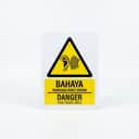 High Noise Area Warning Sign (Bahaya Kawasan Bunyi Bising) | Danger Hazard Signage — 1.5mm PVC HIPS view 1