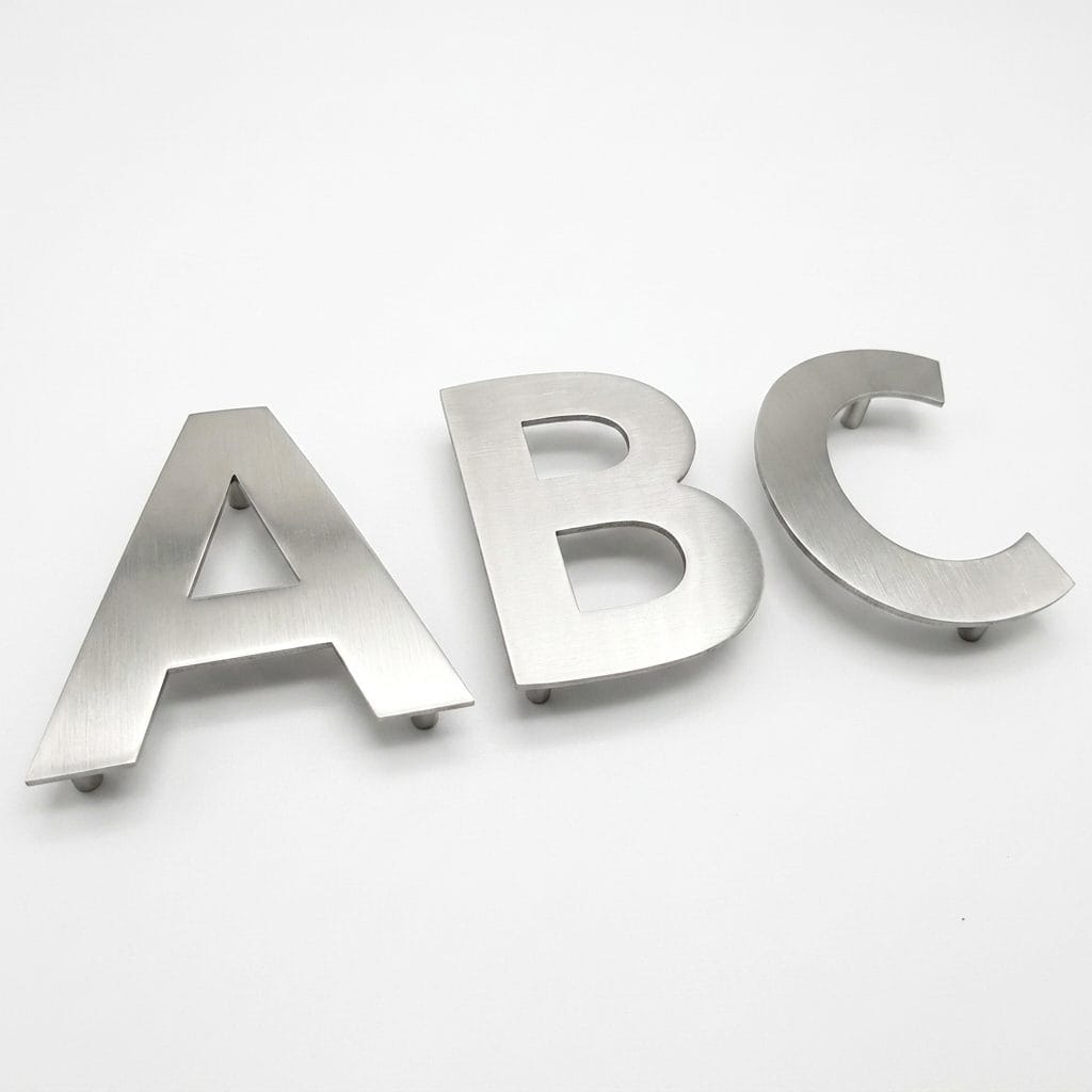 Stainless Steel 304 House Number Lettter Tanda Nombor Rumah Address Customize Metal 白钢门牌号码定制 A-Z 0-9 — studio cover