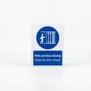 Keep Door Closed Mandatory Sign (Pintu Sentiasa Ditutup) | Safety Signage — 1.5mm PVC HIPS view 1
