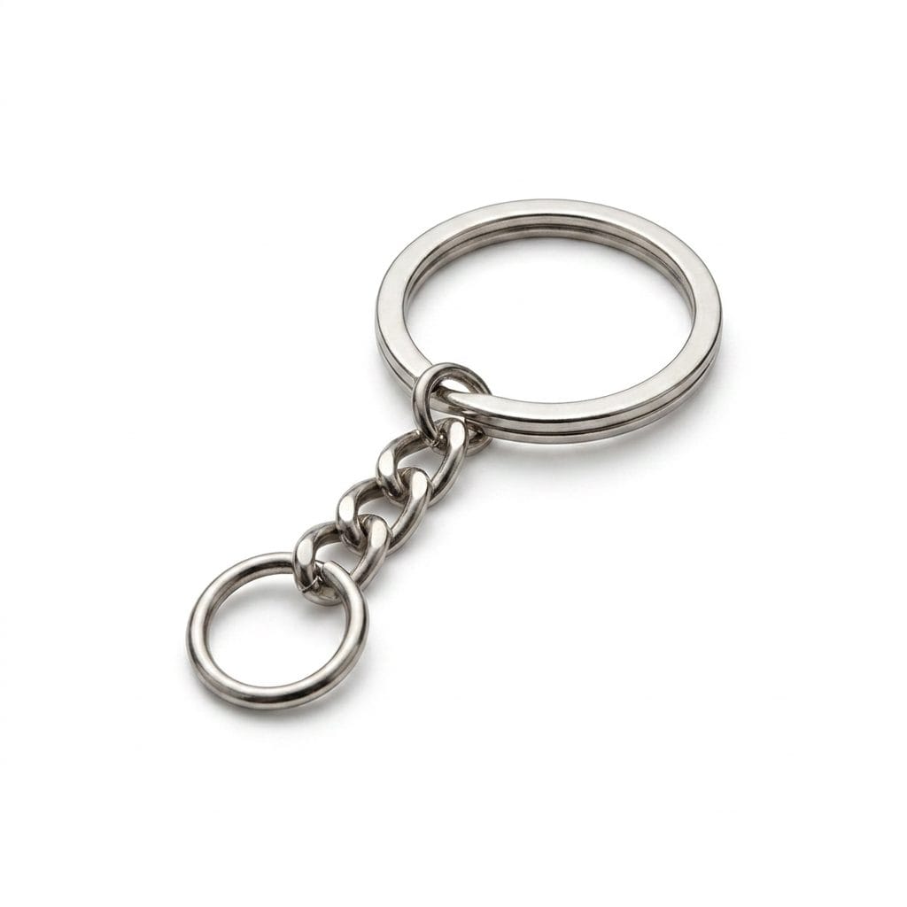 Keychain Ring with Jump Ring (30mm)